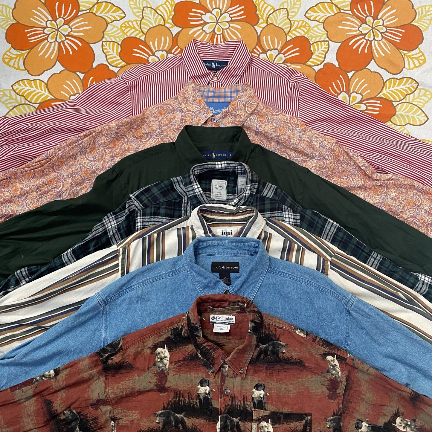 Vintage Long Sleeve Shirts For Men Wholesale Bale