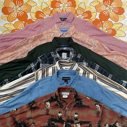 Vintage Long Sleeve Shirts For Men Wholesale Bale
