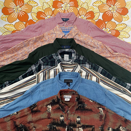 Vintage Long Sleeve Shirts For Men Wholesale Bale